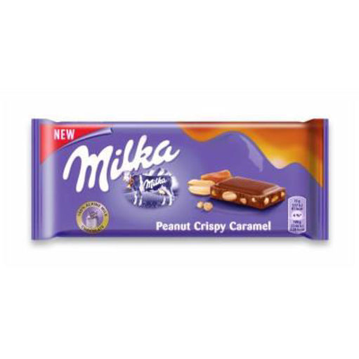 Slika Čokolada MILKA peanut crispy caramel 90g