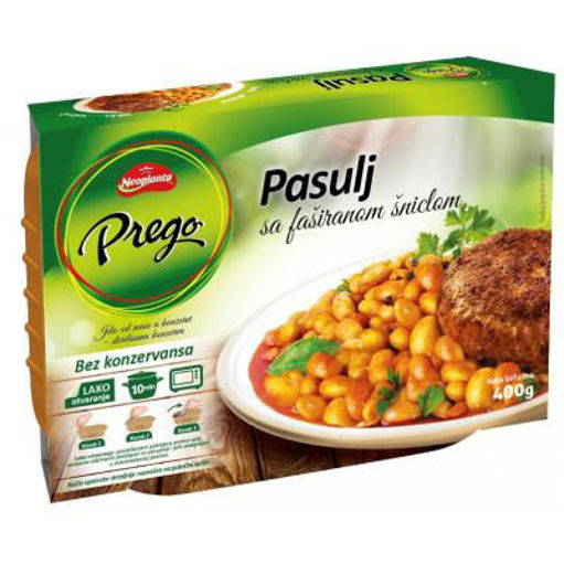 Slika Neoplanta Prego pasulj faširana šnicla 400g