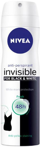 Slika Nivea dezodorans Black & White 150ml