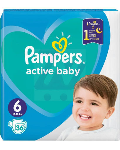 Slika Pampers Active Baby VP 6 LARGE 13-18KG (36)