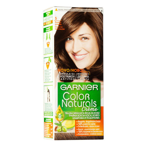 Slika Garnier Color Naturals Creme Boja za kosu 5 Svetlo smeđa