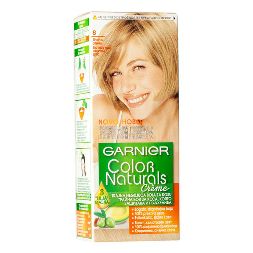 Slika Garnier Color Naturals Creme Boja za kosu 8 Svetlo plava