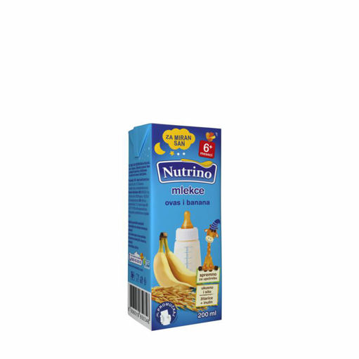Slika Nutrino mlekce 6+ ovas i banana 0.2l