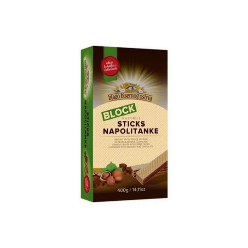 Slika Blok Napolitanke Lešnik 400g