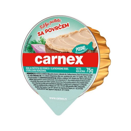 Slika Carnex pašteta riblja sa povrćem 75g