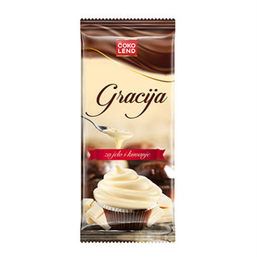 Slika Čokolada Gracija bela 100g
