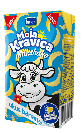 Slika Moja kravica Milk shake banana 220ml