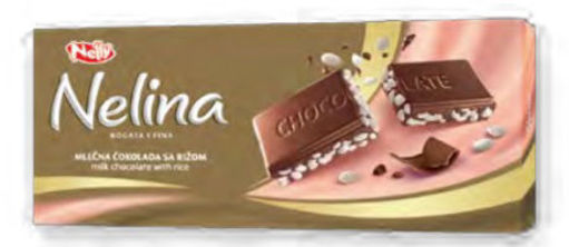 Supermarketi Plitvice. Nelina čokolada 75g Riža