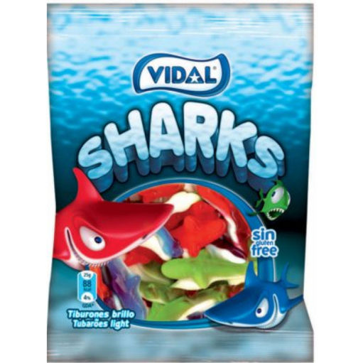 Slika Vidal bombone Sharks 100g