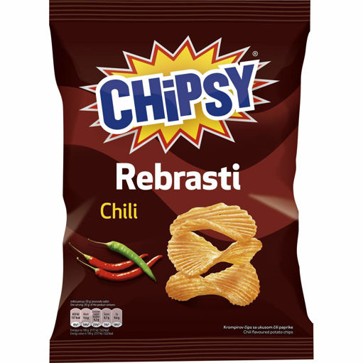 Slika Chipsy rebrasti chili 90g