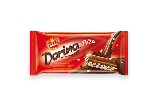 Slika Čokolada Dorina riža 75g