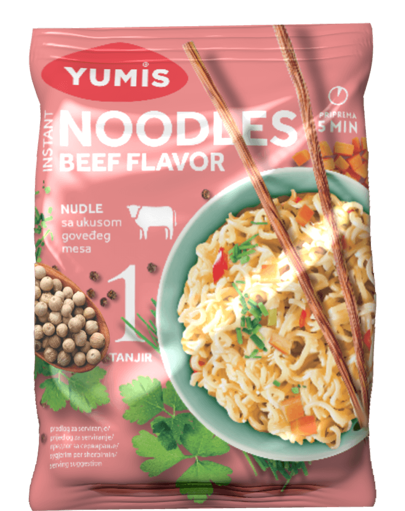 Slika Nudle Govedina 50g Yumis