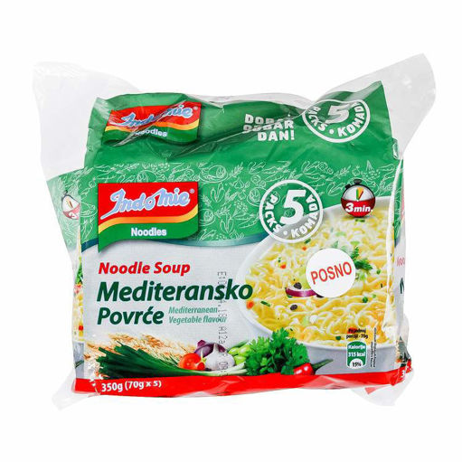 Slika Indomie Nudle mediteransko povrće 350g 5kom