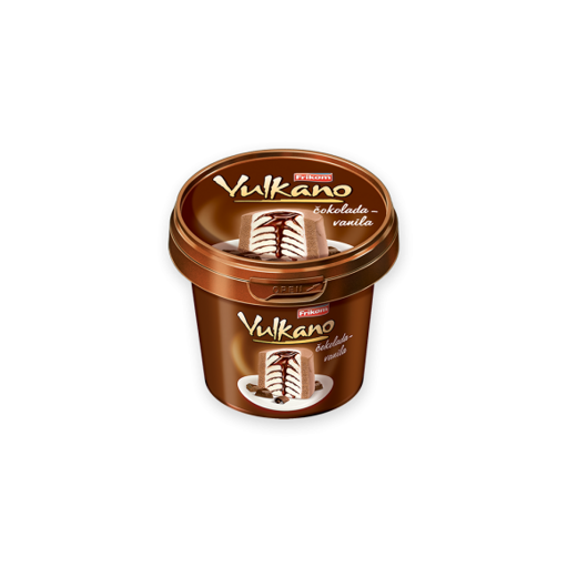 Slika Sladoled Vulkano Vanila & Čokolada 500ml
