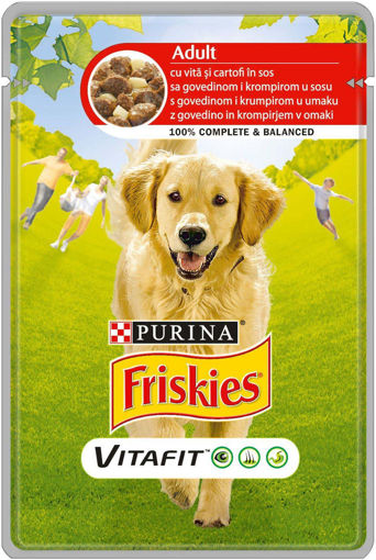 Slika Friskies preliv za pse Adult 100g Govedina