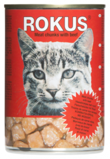 Slika Rokus Cat Food 410g Govedina