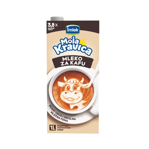 Slika Dugotrajno mleko Moja kravica za kafu 3.8% 1l
