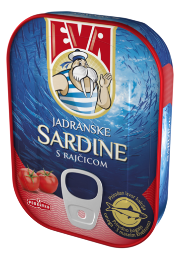 Slika Sardine Eva paradajz 115g