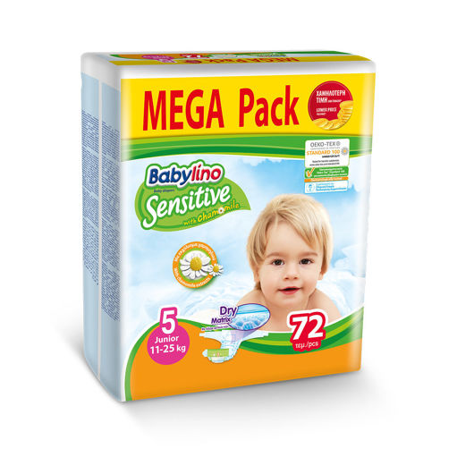 Slika Babylino pelene 5-Junior (11-25kg) 72kom