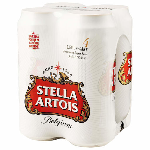 Slika Stella Artois 4x0.5l  lim
