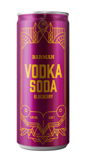 Slika Vodka Soda blueberry 0.33l
