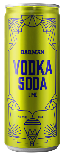 Slika Vodka Soda lime 0.33l