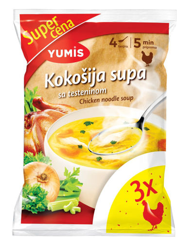 Slika Supa Kokošija 40g 3kom multipak Yumis