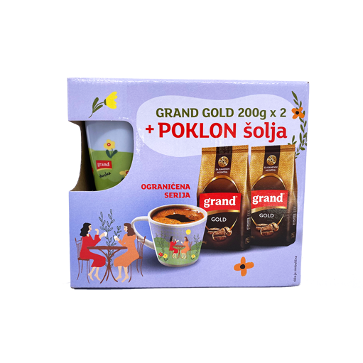 Slika Gold Grand  kafa 2x200 + šolja