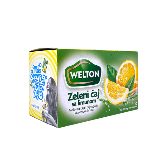 Slika Zeleni čaj sa limunom 30g Welton