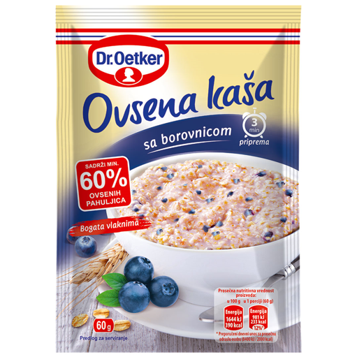 Slika Dr. Oetker Ovsena kaša borovnica 60g