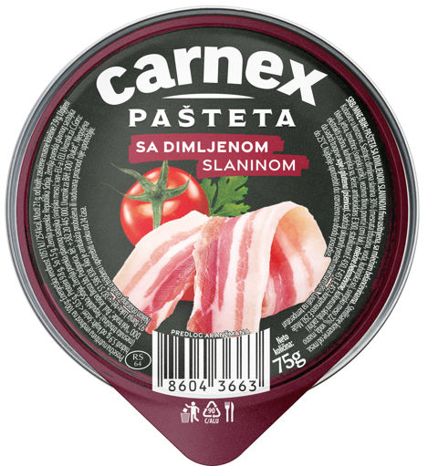 Slika Carnex pašteta sa dimljenom slaninom 75g