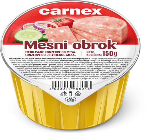 Slika Carnex mesni obrok 150 g