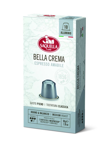 Slika Saquella kapsule Bella Crema Nespresso 50g - 10/1