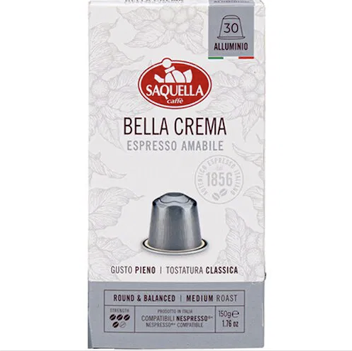 Slika Saquella kapsule Bella Crema Nespresso 150g - 30/1