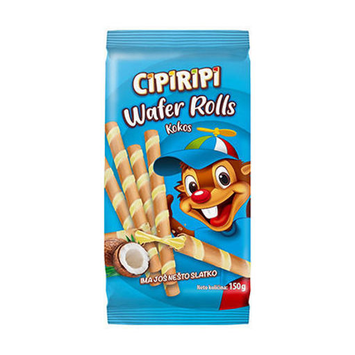 Slika Cipiripi wafers rolls kokos 150 g