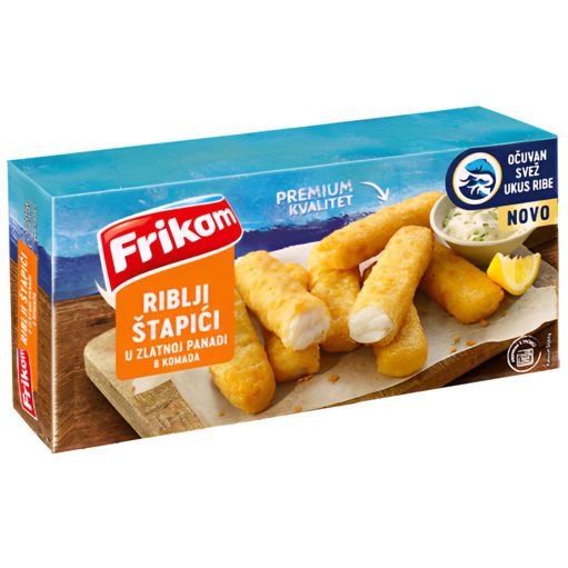 Slika Riblji stapic u zlatnoj panadi 224 g Frikom