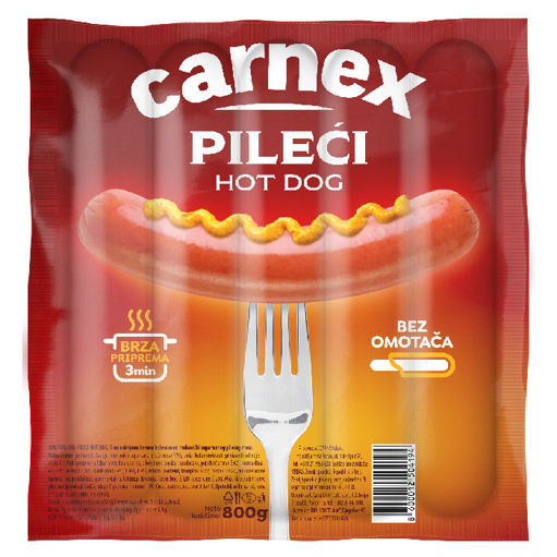 Slika Carnex pileci hotdog 800g