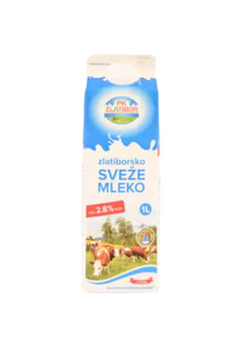 Slika Mleko sveze brik 1/1 2.8% Zlatibor