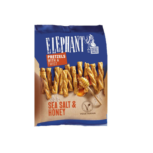 Slika Elephant Twists sa morskom solju i medom 160g